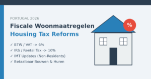 New housing tax measures as per 20 May 2026 in Portugal